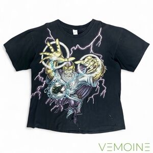 Vintage 90’s USA Thunder Wizard Thrashed Sunrise Sportswear Tee